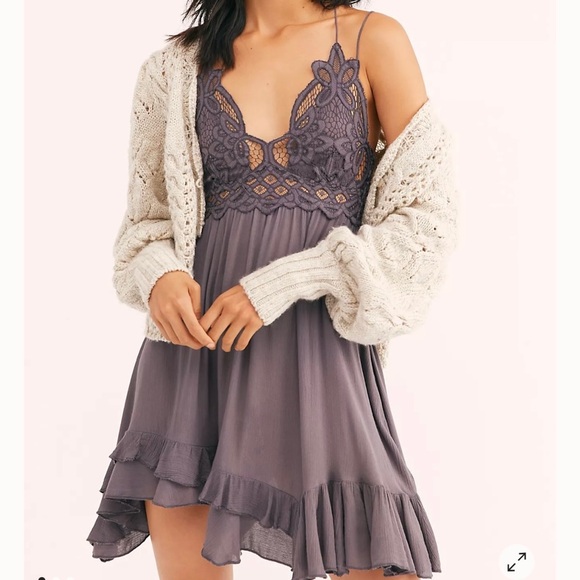 Free People One Adella  lace slip dress - Picture 2 of 10